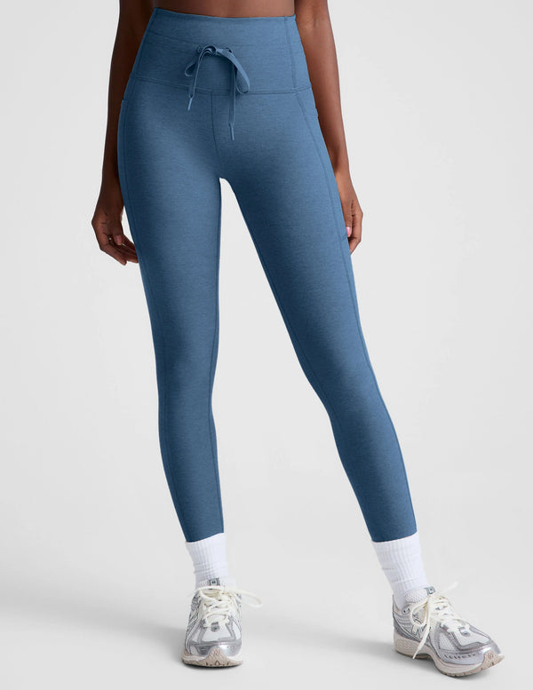 Beyond Yoga Spacedye Go Pocket Midi Legging Washed Denim