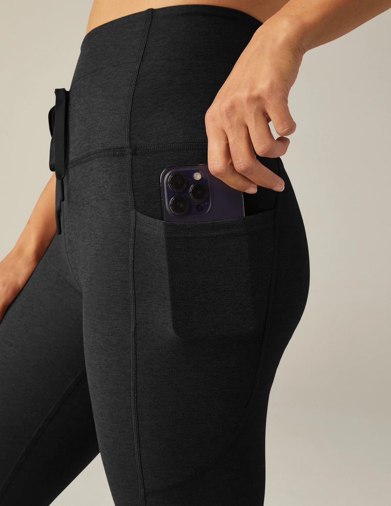 Beyond Yoga Spacedye Go Pocket Midi Legging Darkest Night
