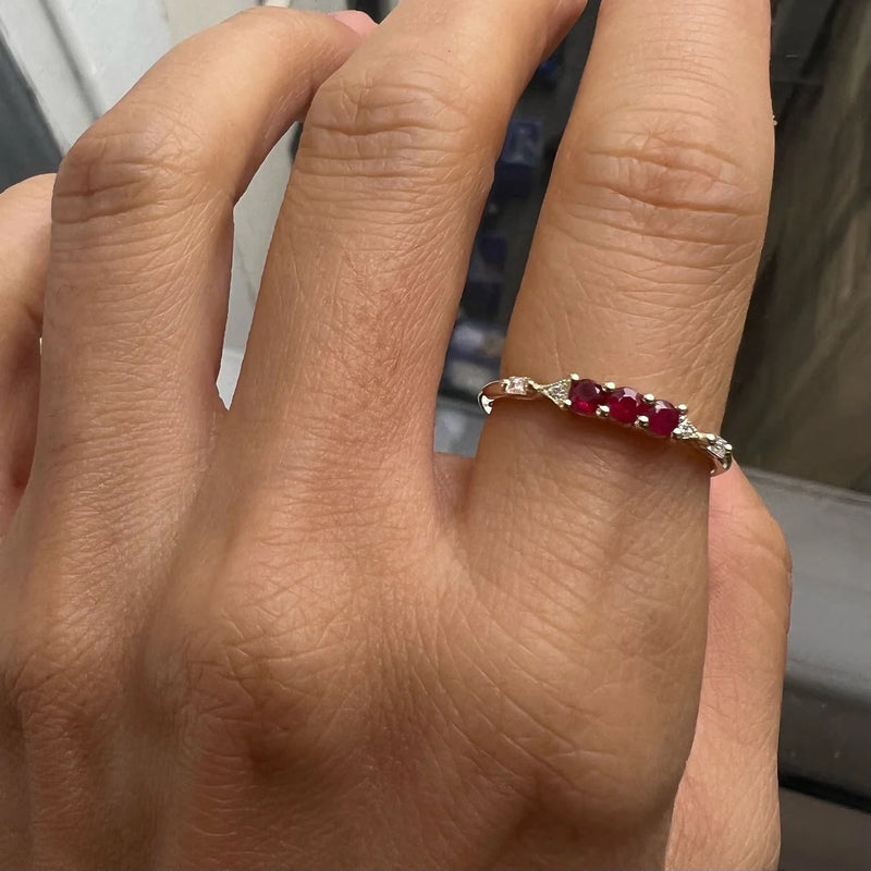Jennie Kwon Designs 3 Ruby Cantando Ring