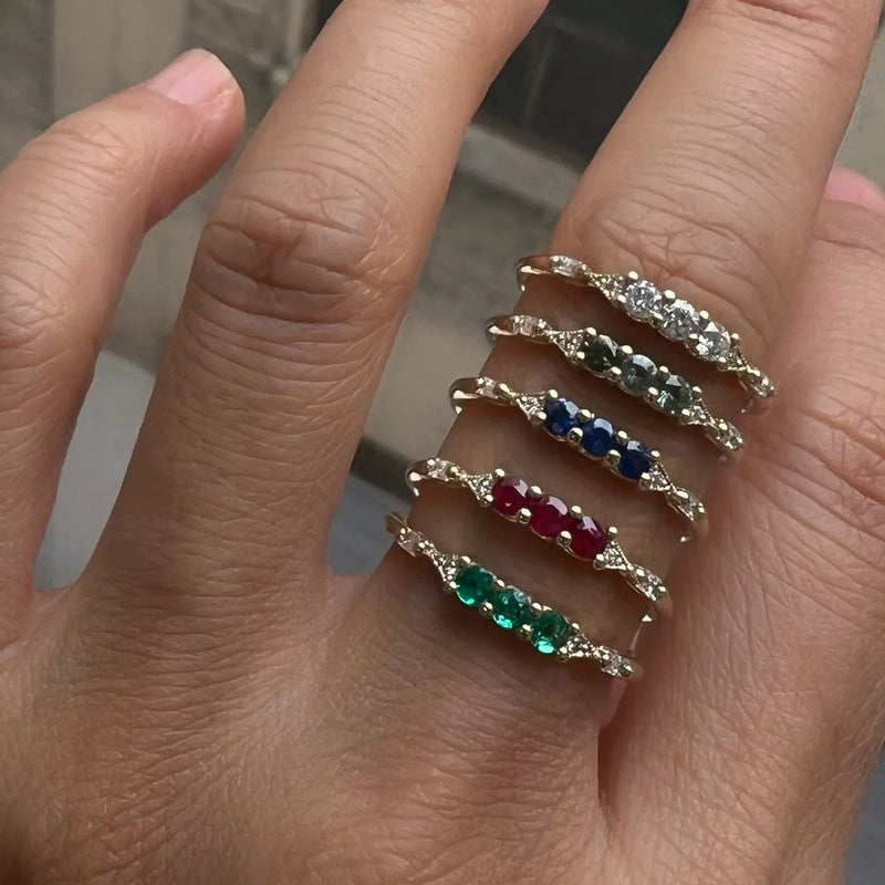 Jennie Kwon Designs 3 Ruby Cantando Ring