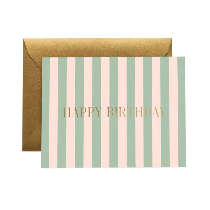 Rifle Paper Co. Cabana Stripe Birthday Card