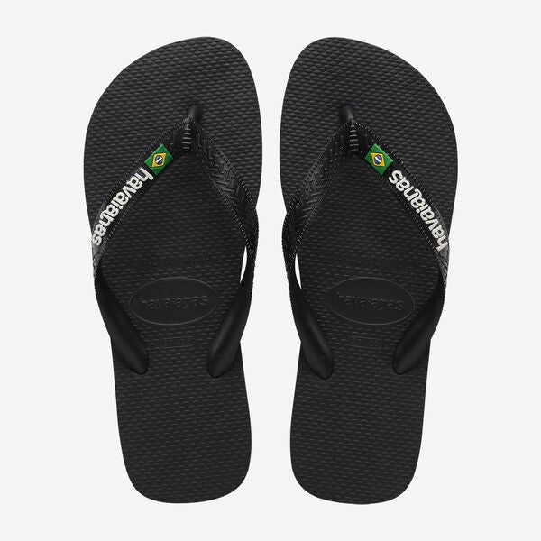 Havaianas Brazil Logo Sandal Black/Black