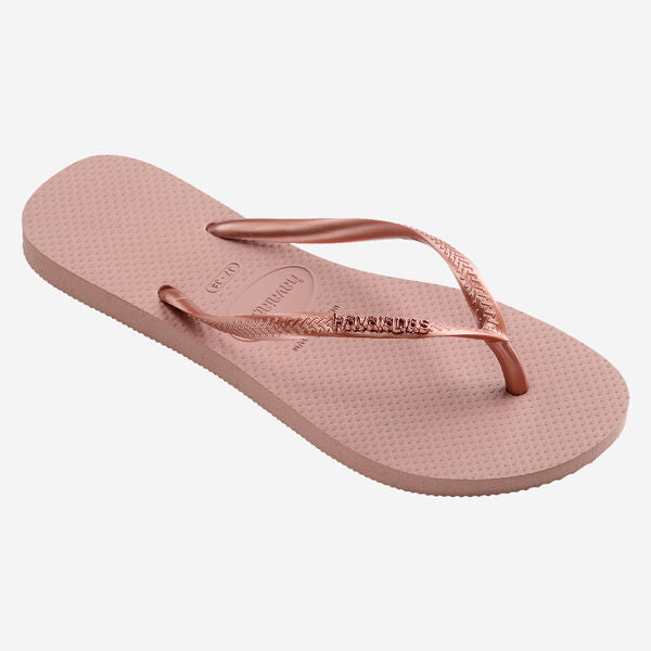 Havaianas Slim Logo Metallic Sandal Crocus