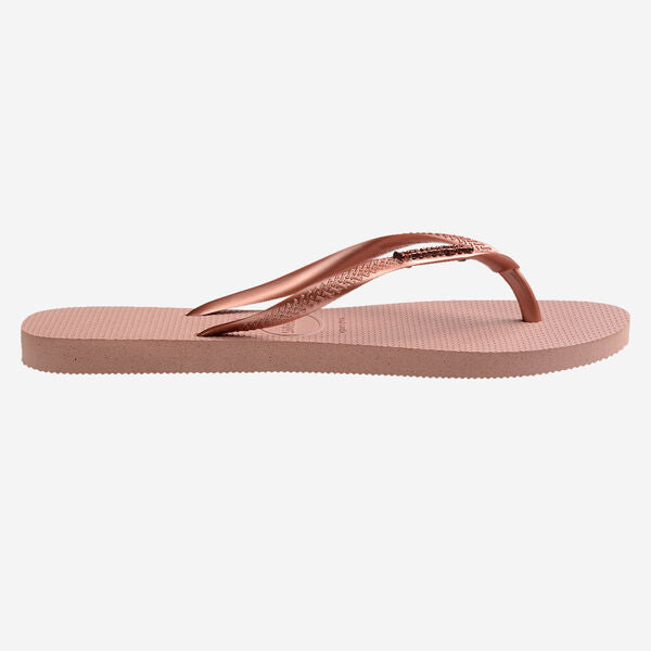 Havaianas Slim Logo Metallic Sandal Crocus