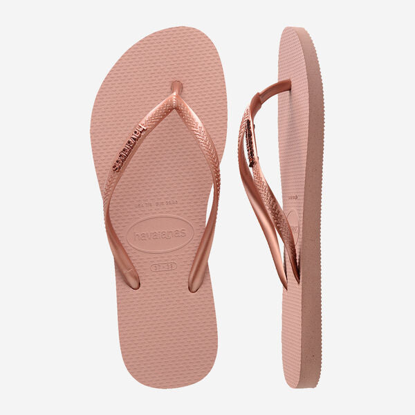 Havaianas Slim Logo Metallic Sandal Crocus