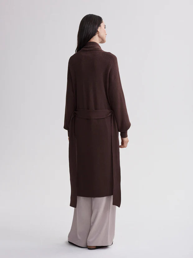 Leset Safiya Knit Coat Coffee Bean