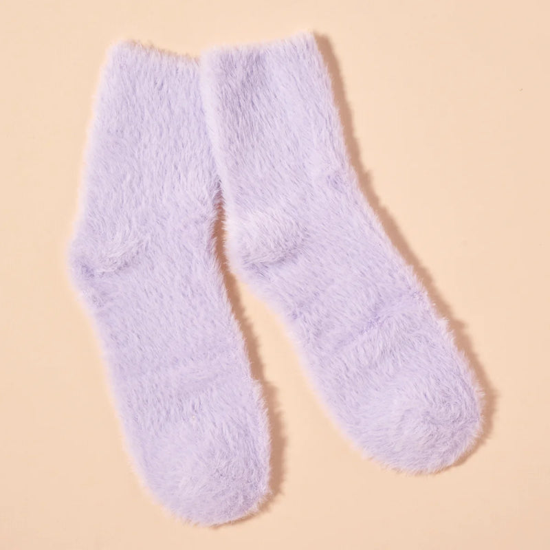 Moral Compass Fuzzy Crew Socks