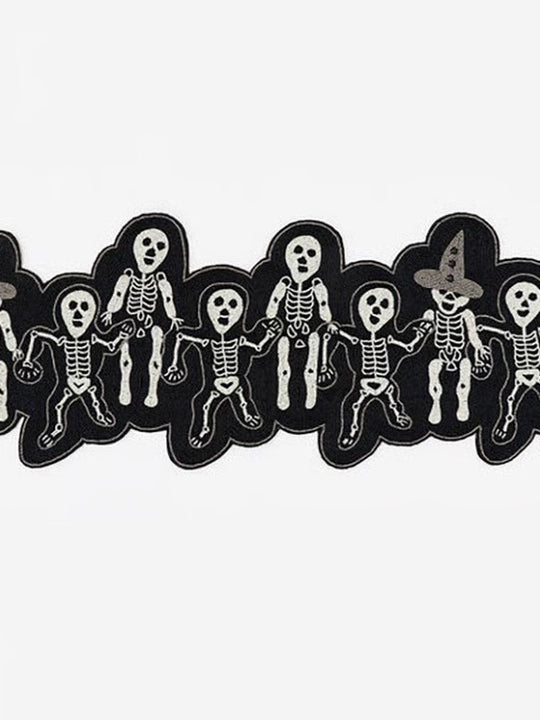 A Potion Beaded Skeleton Tablerunner