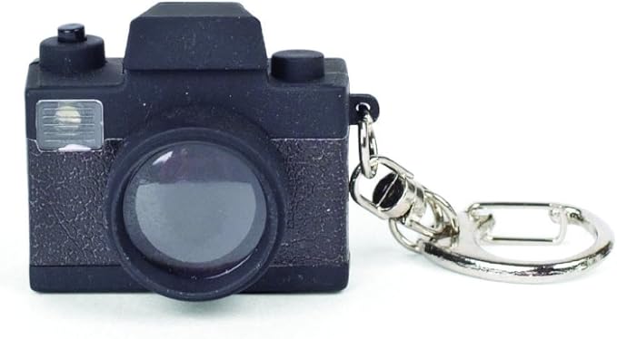 Kikkerland Camera Led Keychain Carded/Cdu