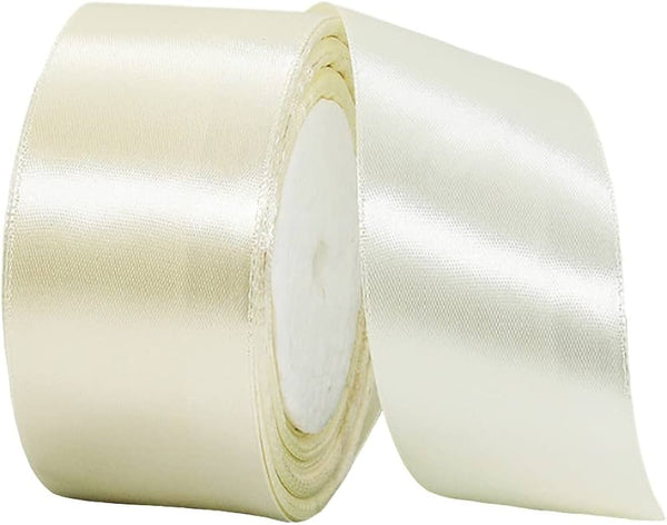 Waste Not Paper Co. Cream Satin Ribbon