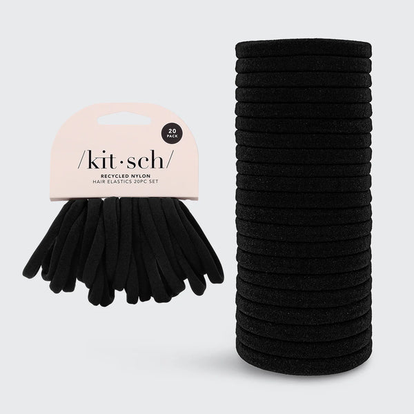 Kit.Sch Recycled Nylon Elastics 20pc Set - Black