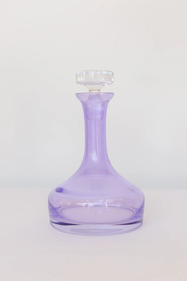 Estelle Colored Glass Vouge Decanter Lavender