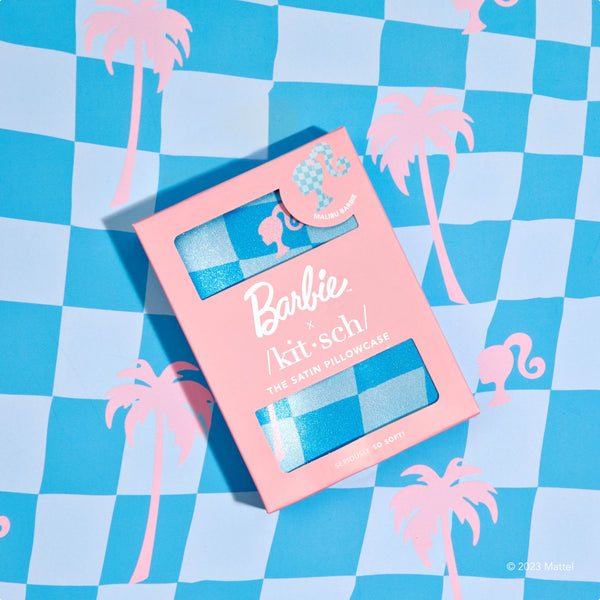 Kit.Sch Barbie x Kitsch Satin Pillowcase - Malibu Barbie