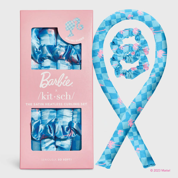 Kit.Sch Barbie x Kitsch Satin Heatless Curling Set - Malibu Barbie