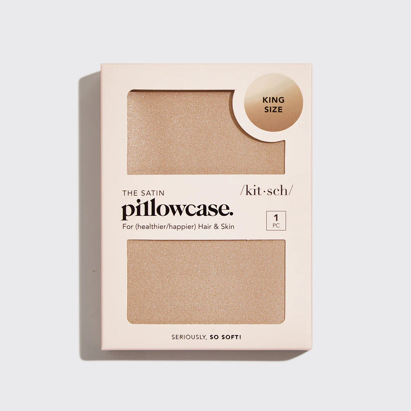 Kit.Sch Satin King Pillowcase - Champagne