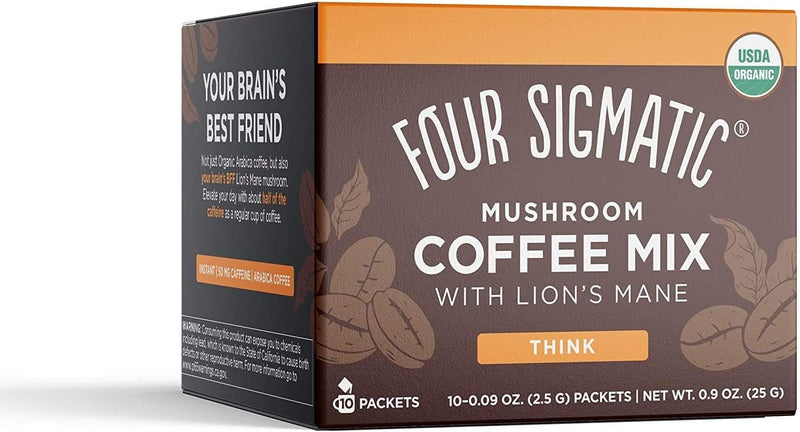 Four Sigmatic THINK Organic Instant Coffee Mix with Lion's Mane & Chaga Mushrooms