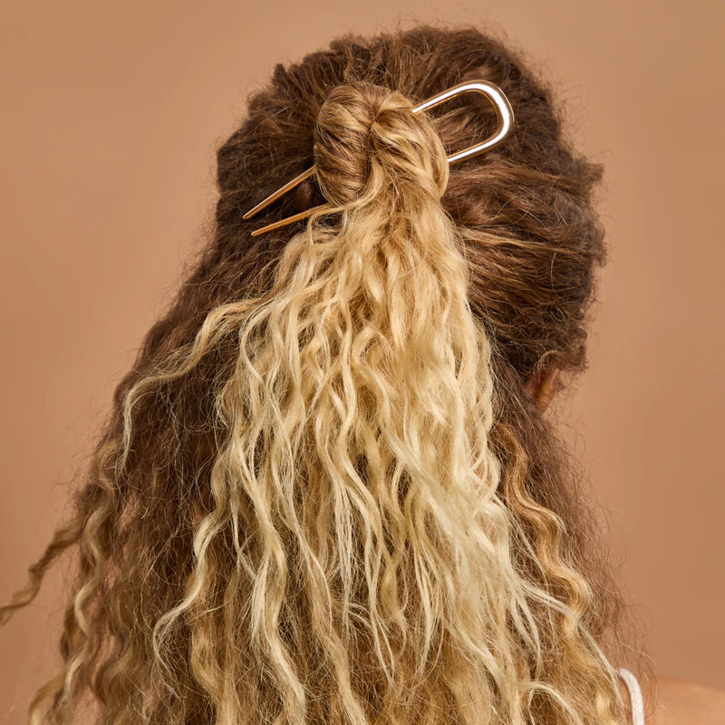 Kit.Sch Metal French Hair Pin - Gold