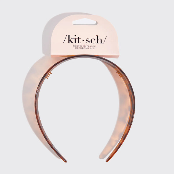 Kit.Sch Recycled Plastic Wide Headband 1pc- Tort