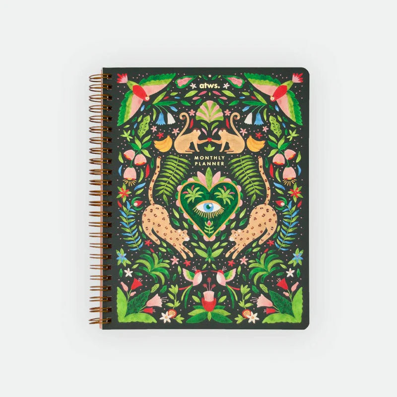 All The Ways to say. Green Jungle Monthly Planner