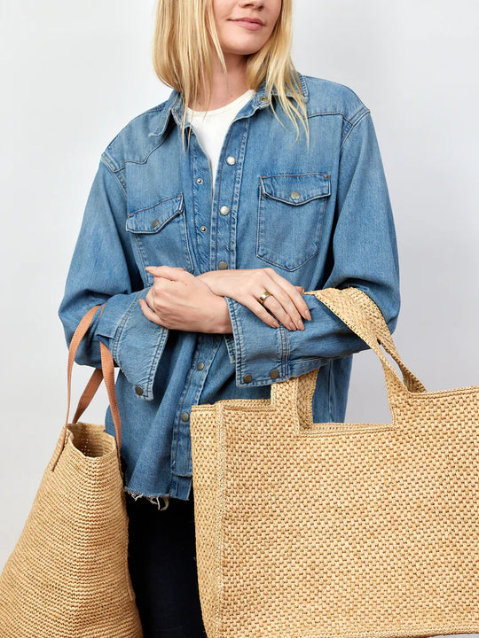 Hat Attack Lulu Tote-Natural