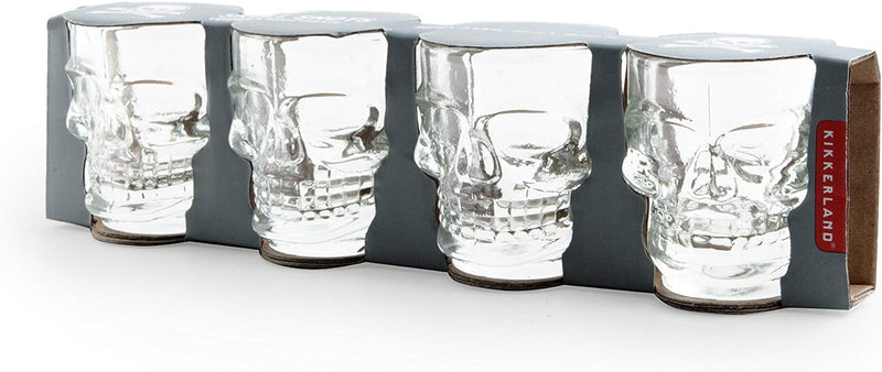 Kikkerland Skull Shot Glasses Set Of 4