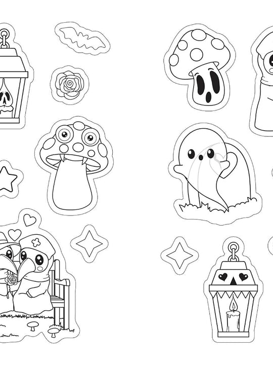 The Creepy Cute Color Your Own Sticker Book