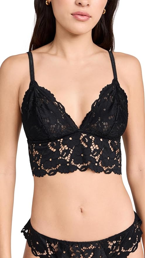 Eberjey Naya Longline Bralette Black