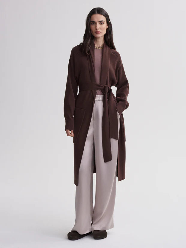 Leset Safiya Knit Coat Coffee Bean