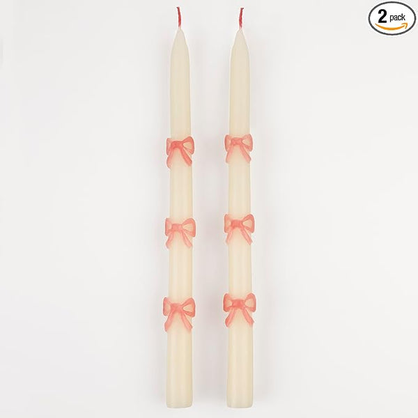 Meri Meri Multi Colour Bow Taper Candles