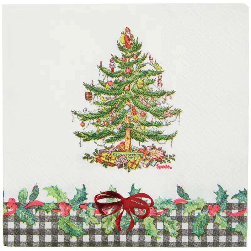 CR Gibson Spode Nutcracker Beverage Napkins
