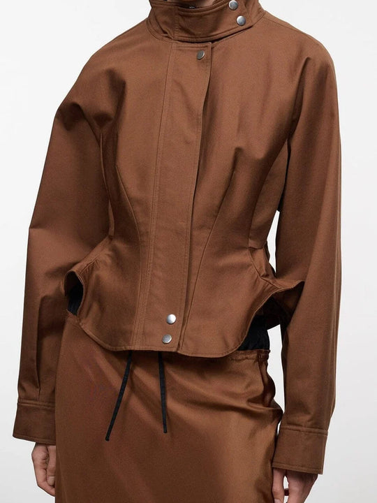 Staud Archie Jacket - Cigar