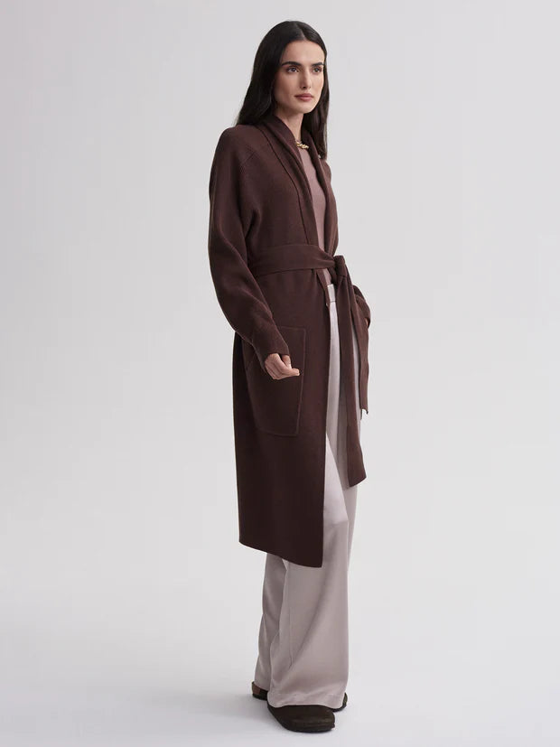 Leset Safiya Knit Coat Coffee Bean