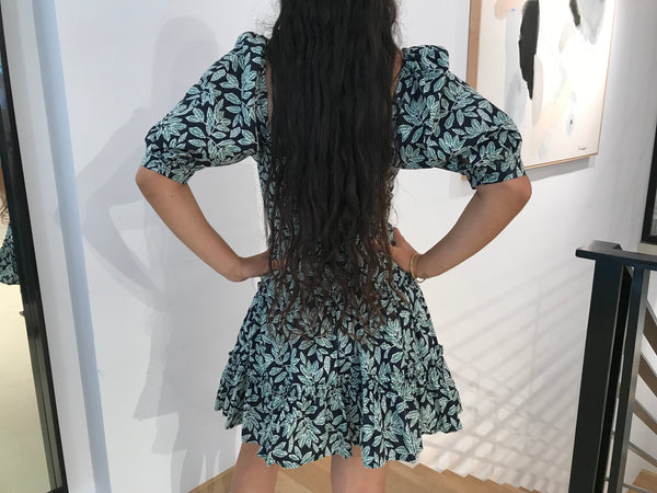 En saison Arielle Mini Dress Forest Navy