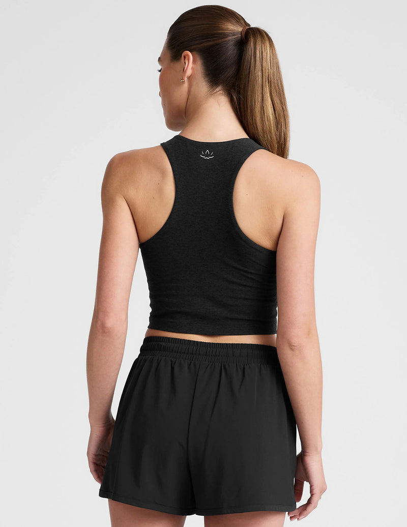 Beyond Yoga Spacedye Move Up Cropped Tank Darkest Night