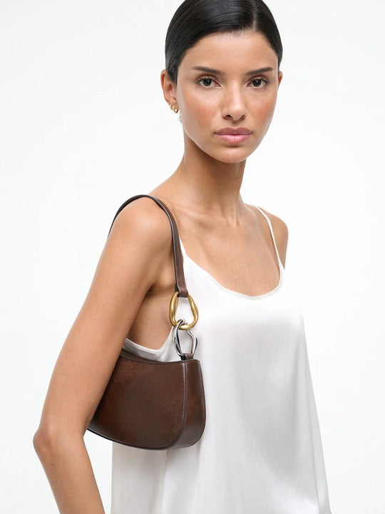 Staud Ollie Bag - Espresso Distressed