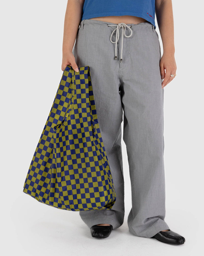 Baggu Standard Baggu - Pear Navy Check