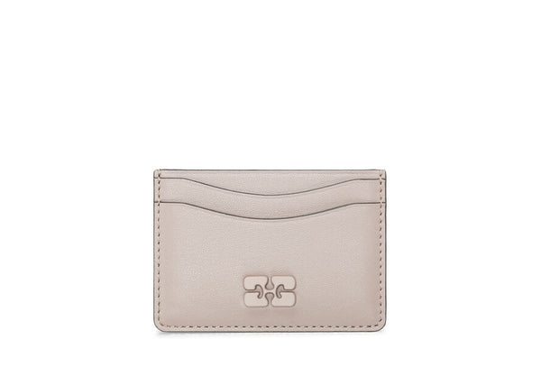 Ganni Bou Card Holder Oyster Gray