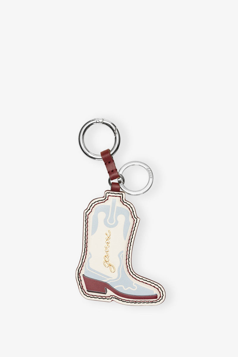 Ganni Ganni Western Boot Keyring Icy Blue