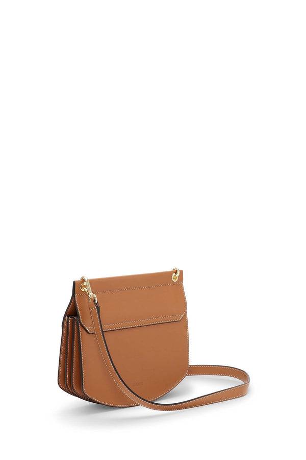 Ganni Apo-G Bag Small Patent Caramel Cafe