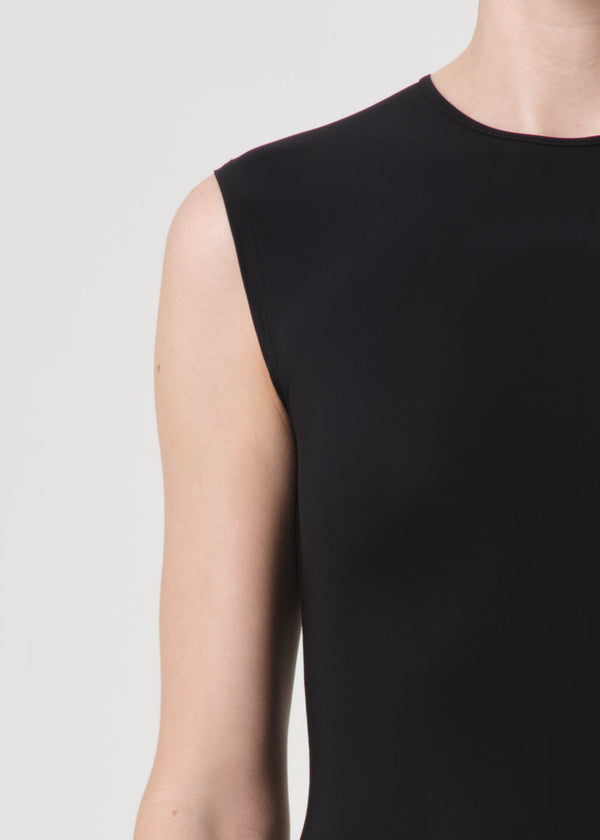 Agolde Aura Sleeveless Bodysuit In Black