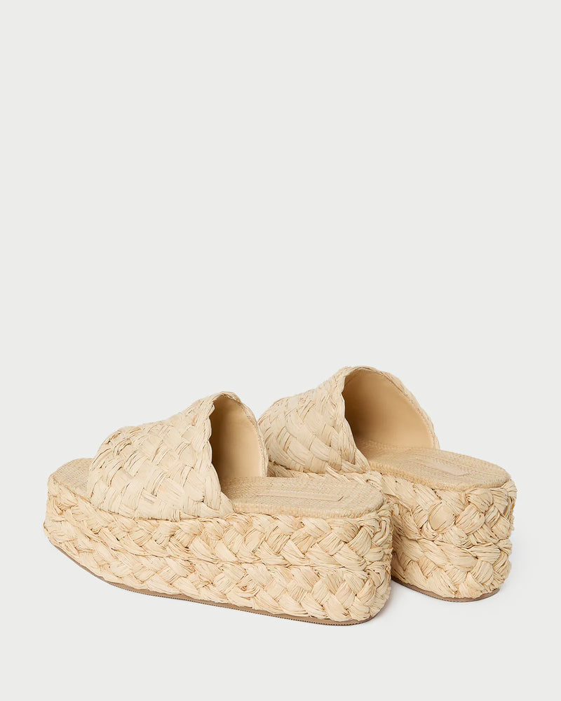 Loeffler Randall Aaron Platform Raffia Mule