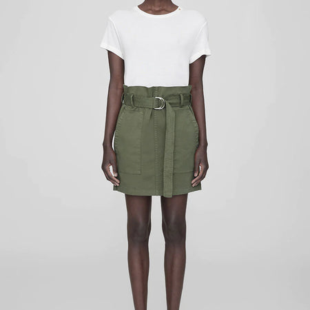 Anine Bing Aveline Skirt - Army Green