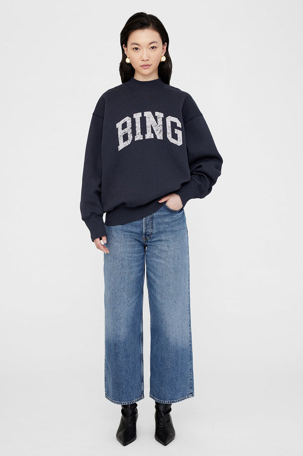 Anine Bing Bradie Sweatshirt Bing - Navy