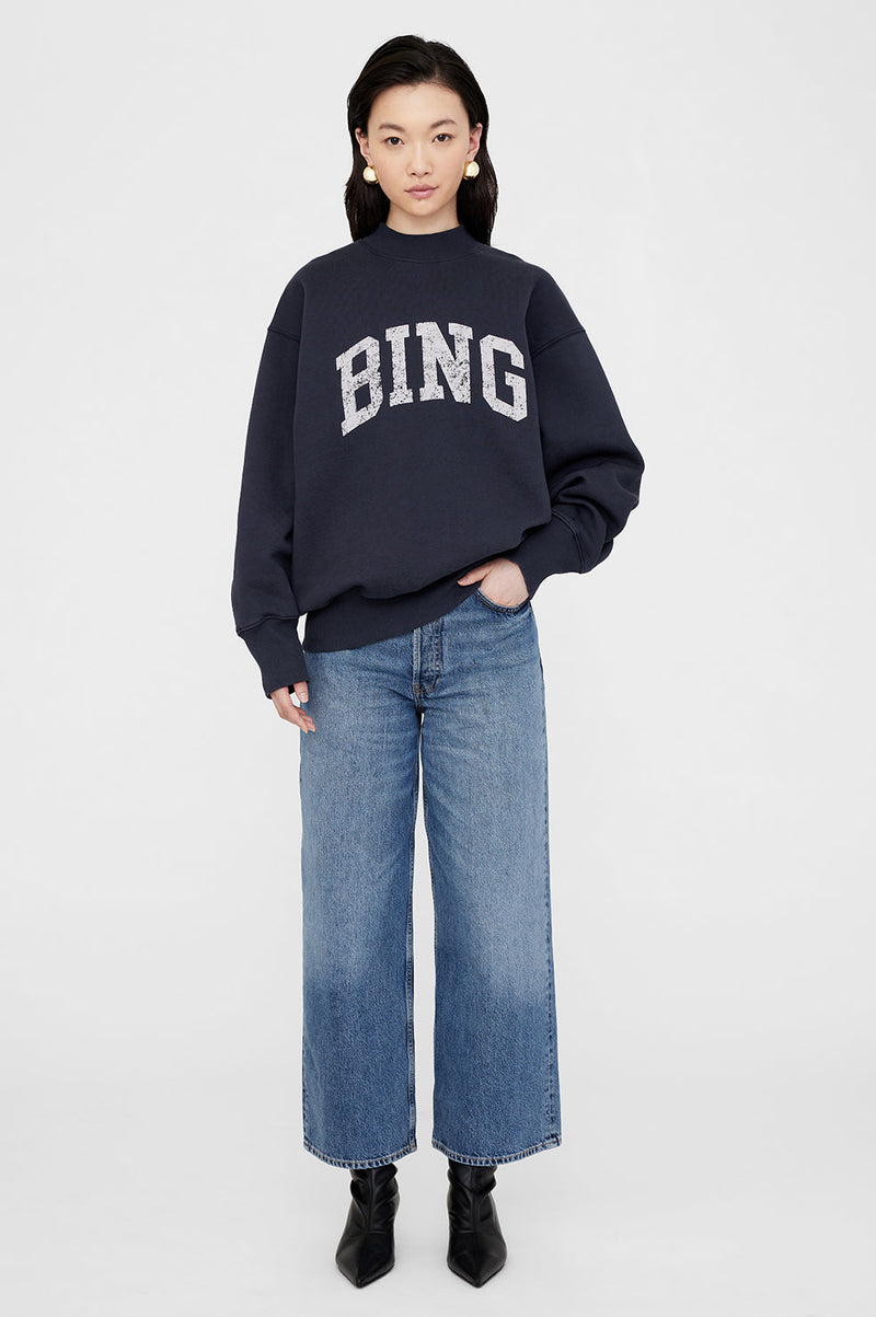 Anine Bing Bradie Sweatshirt Bing - Navy