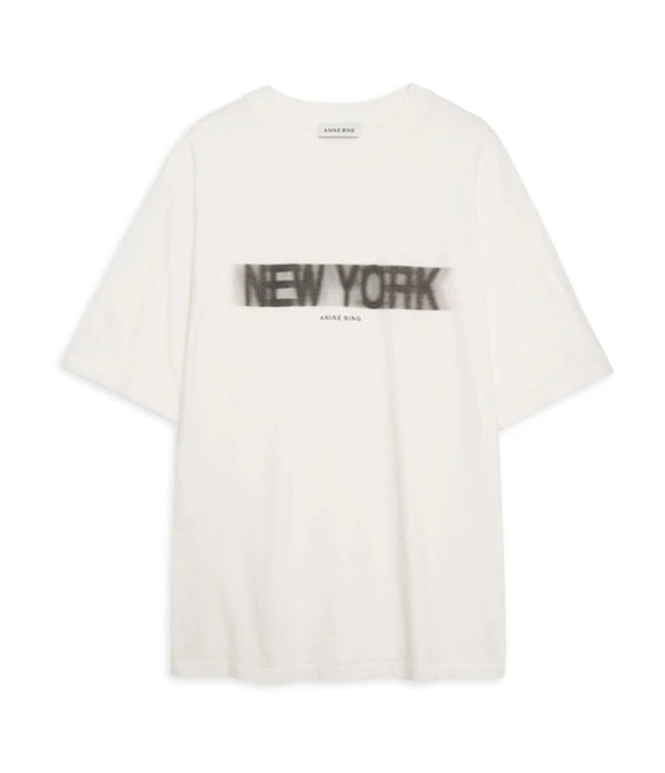 Anine Bing Cason Tee Blur - Ivory