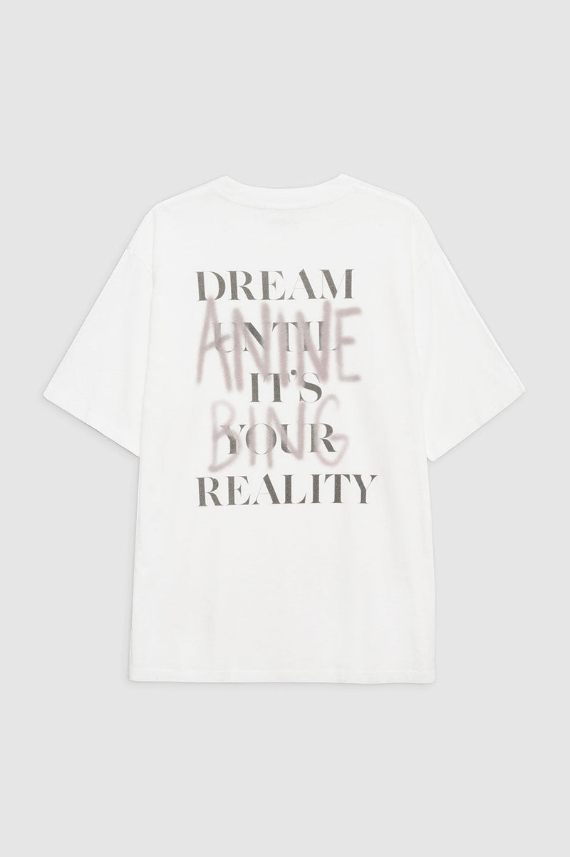 Anine Bing Cason Tee Graffiti - Ivory