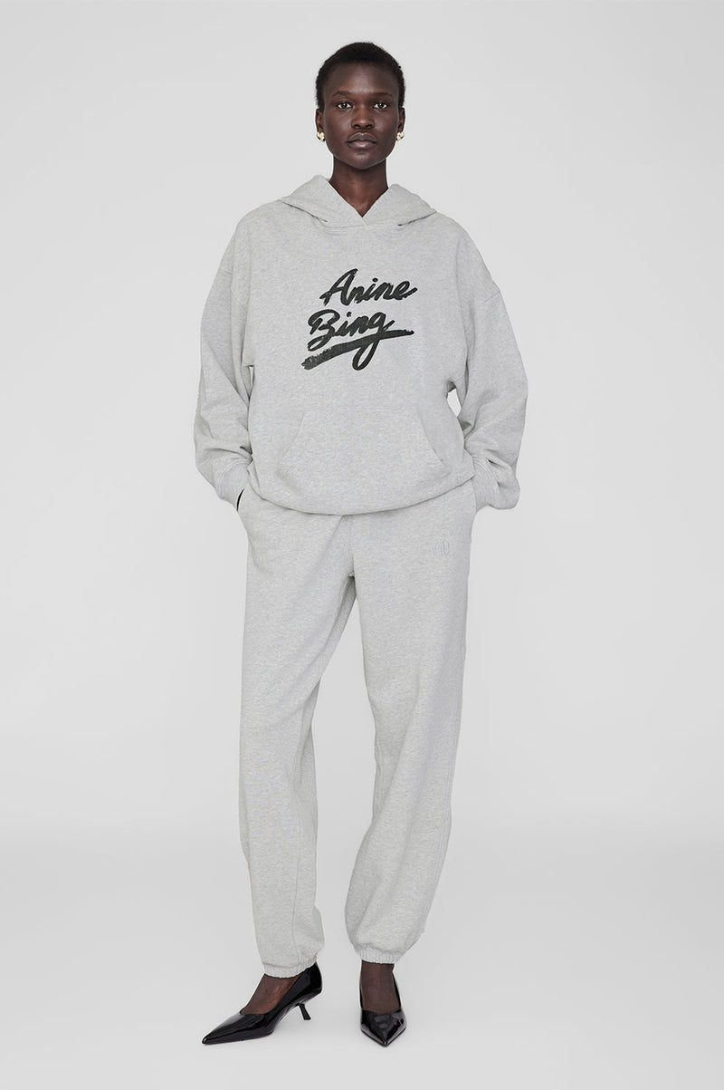 Anine Bing Harvey Sweatshirt Signature - Heather Grey