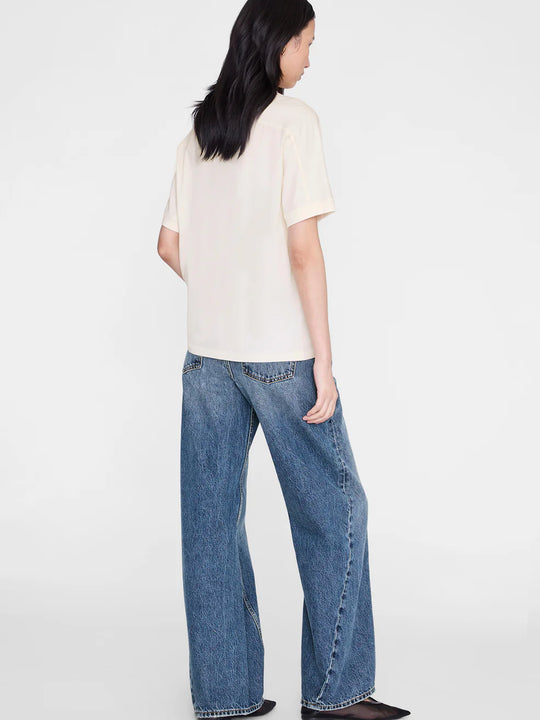 Anine Bing Jaylin Tee Collegiate  -  Cream