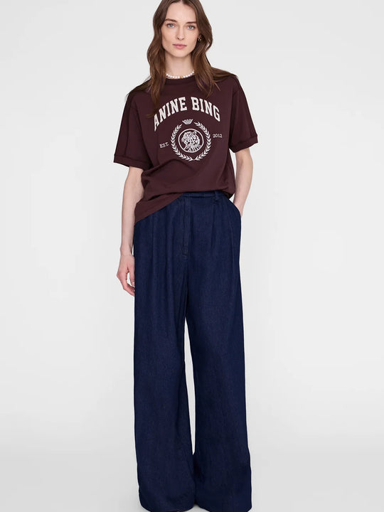 Anine Bing Jaylin Tee Collegiate - Fig