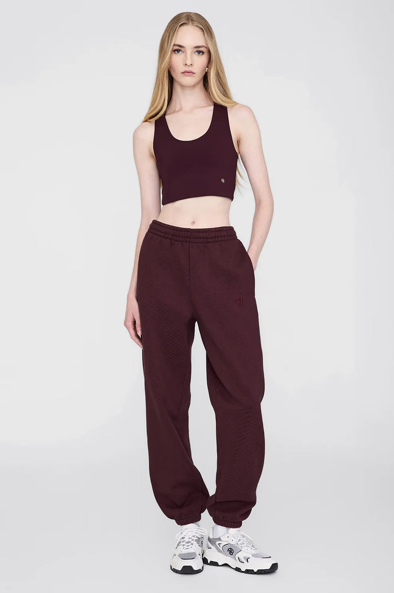 Anine Bing Karter Jogger - Dark Burgundy